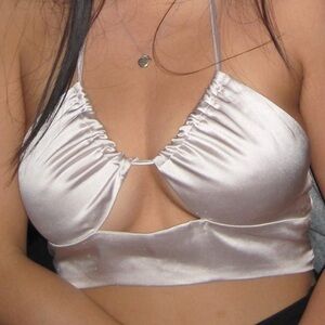 Garage Satin Crop Top